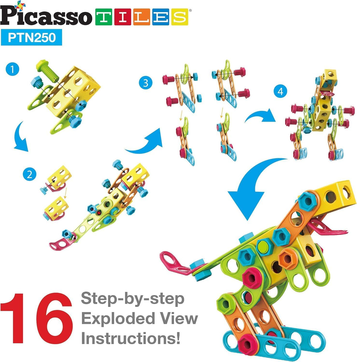 Picasso Magnetic Engineering Building Set 250-Pieces