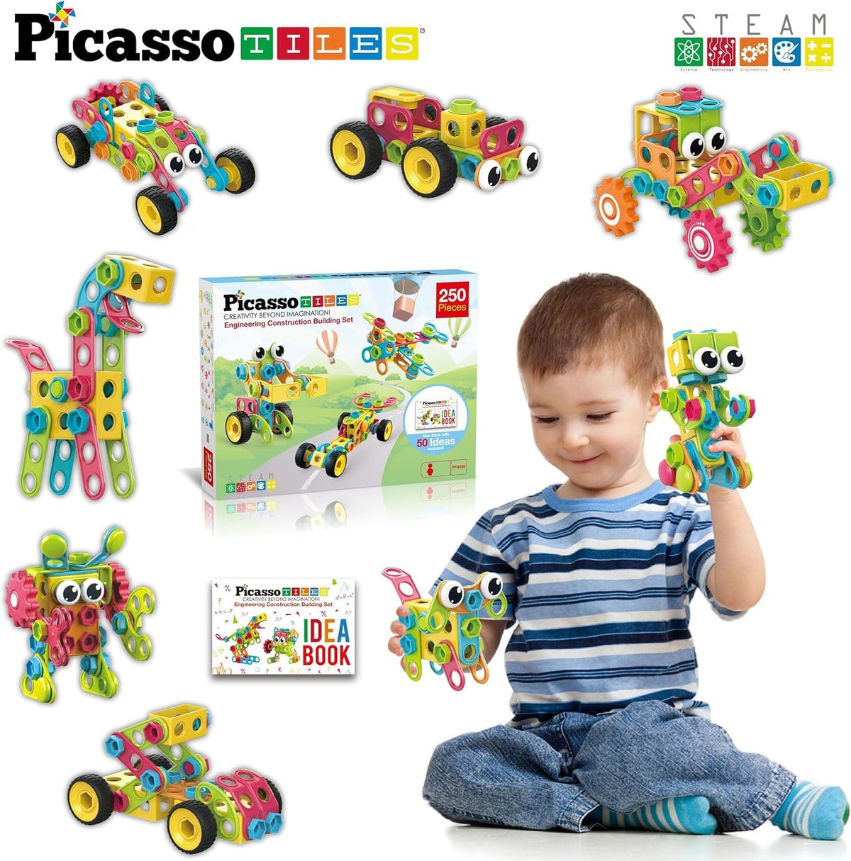 Picasso Magnetic Engineering Building Set 250-Pieces