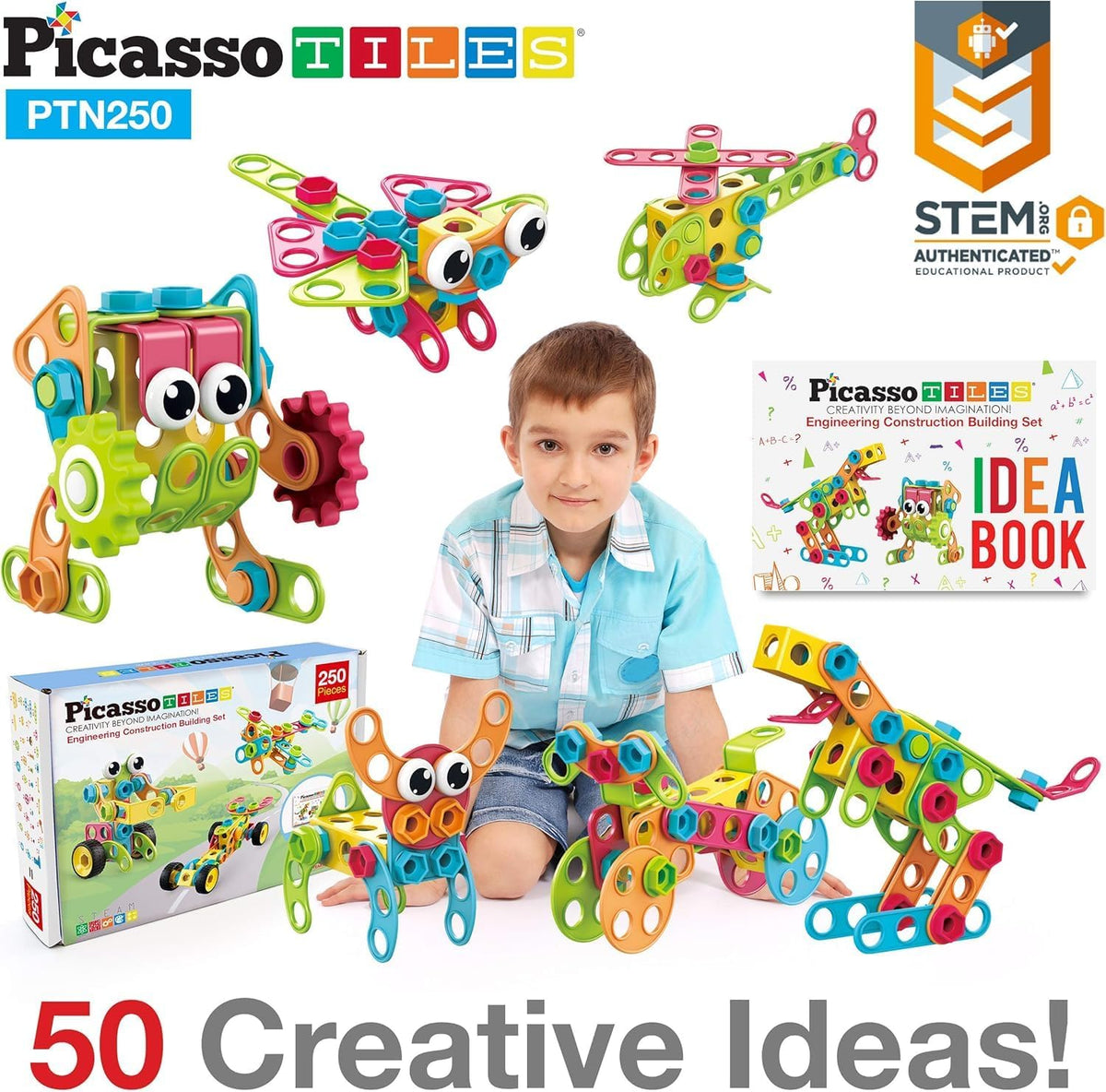 Picasso Magnetic Engineering Building Set 250-Pieces