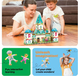 Picasso Magnetic Tiles Medieval Castle Theme 70-pieces