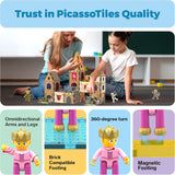 Picasso Magnetic Tiles Medieval Castle Theme 70-pieces