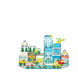 Picasso Magnetic 3D Metro City Set with 8 Vehicles 50-Pieces