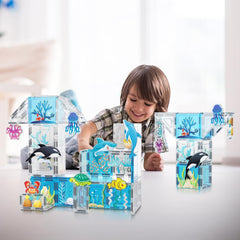 Picasso Magnetic Tiles Aquarium 52-Pieces