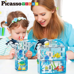 Picasso Magnetic Tiles Aquarium Marine Animal  26-Pieces