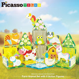 Picasso Magnetic Tiles Farm Animal Set 26-Pieces
