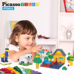 Picasso Magnetic Tiles Building Bricks 512-Pieces