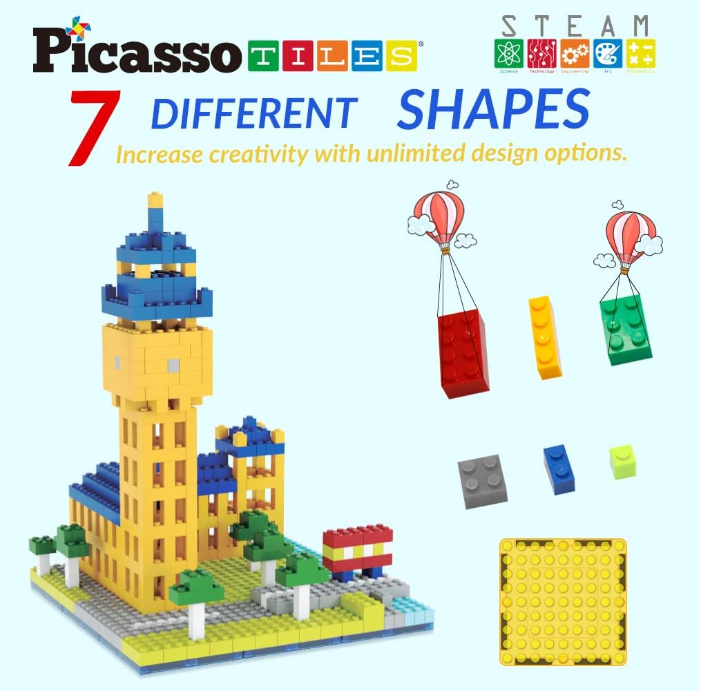 Picasso Magnetic Tiles Building Bricks 512-Pieces
