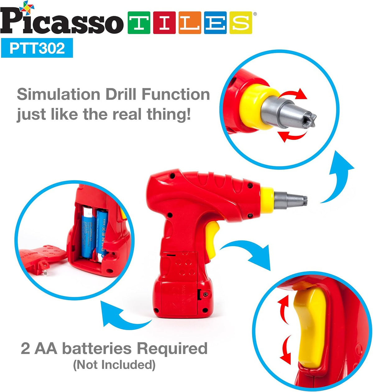 Picasso Magnetic Led Race Car Educational Constructable Kit 30-Pieces
