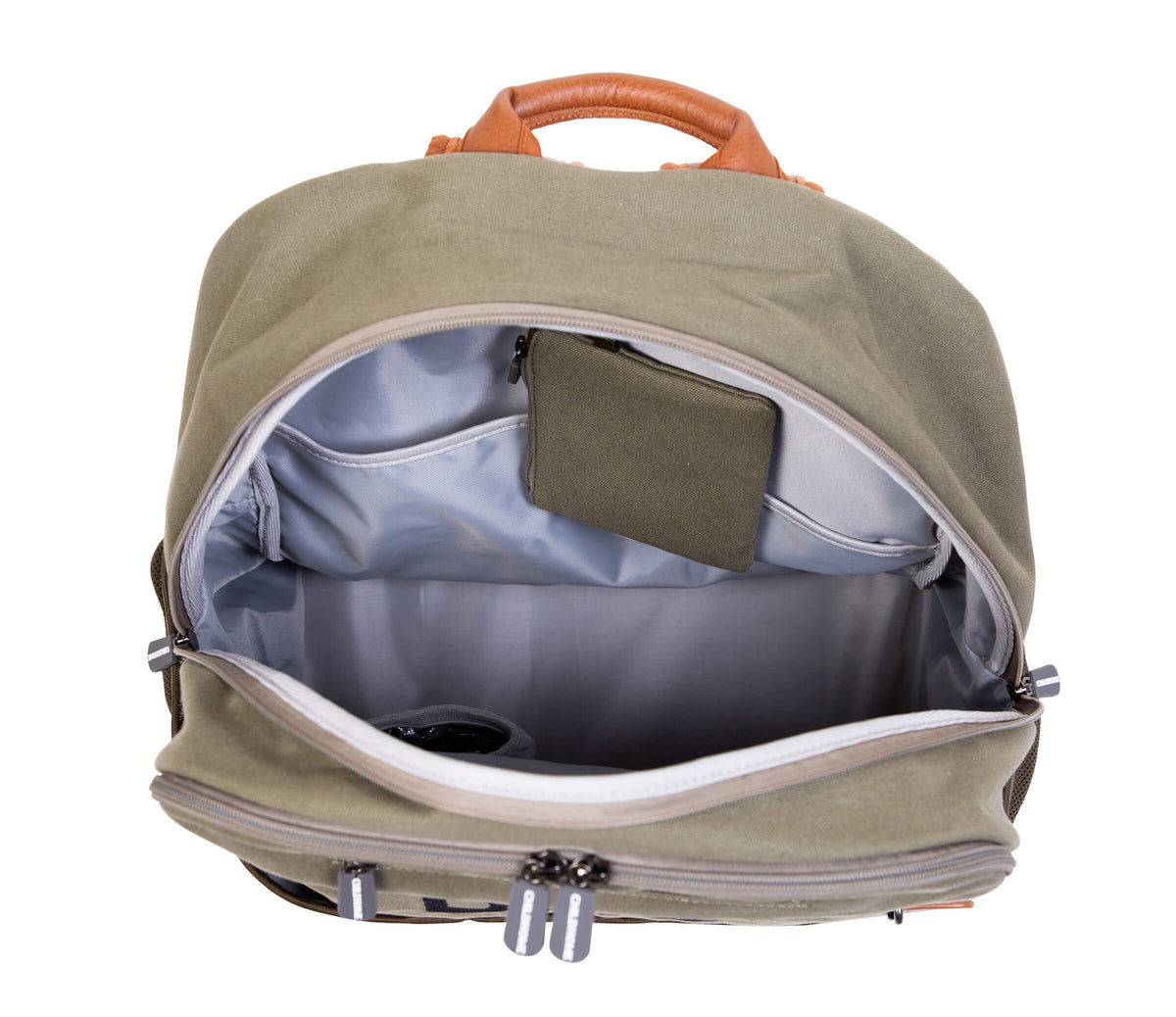 Childhome Daddy Backpack Kaki Canvas Large Baby Diaper Backpack Bag