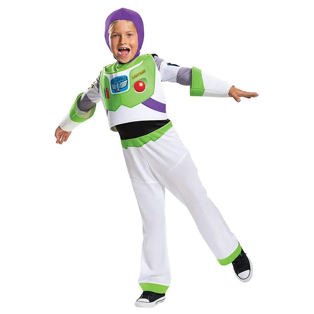 Disney Pixar Toy Story Buzz Lightyear Classic Costume for Kids Space Ranger Fancy Dress Outfit, 4–6 Years