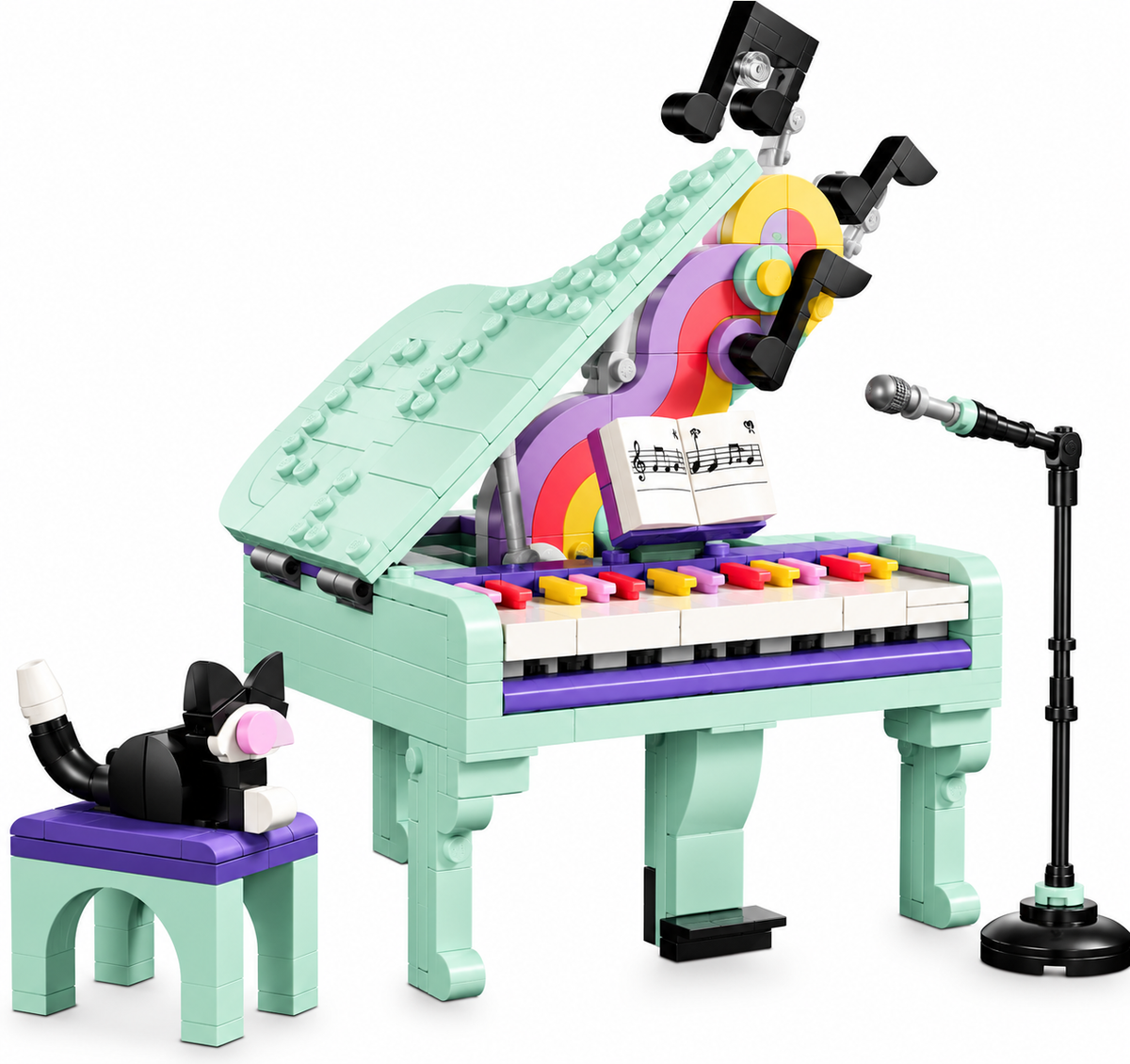 Lego Creator 3-in-1 Music Decor Piano with Cat Building Set 31392