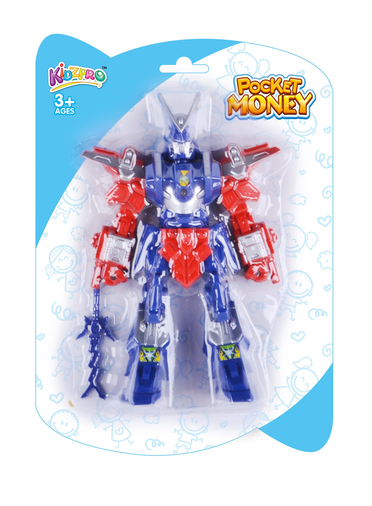 Kidzpro Battery-Operated Robot Toy with Lights 2 Assorted Designs, One Piece Sold at Random