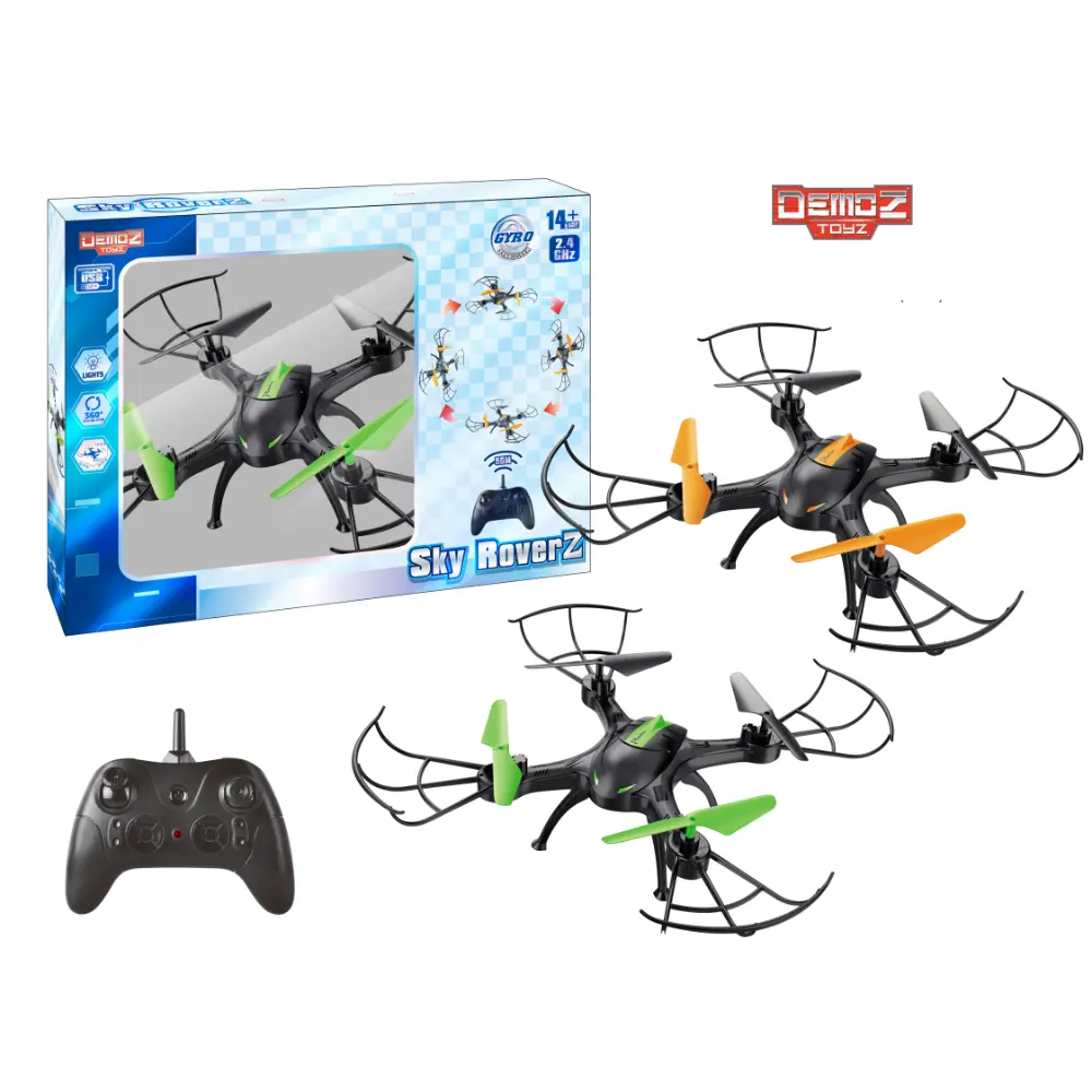 Demoz RC Sky Roverz 2.4G Remote Control Stunt Vehicle with LED Lights