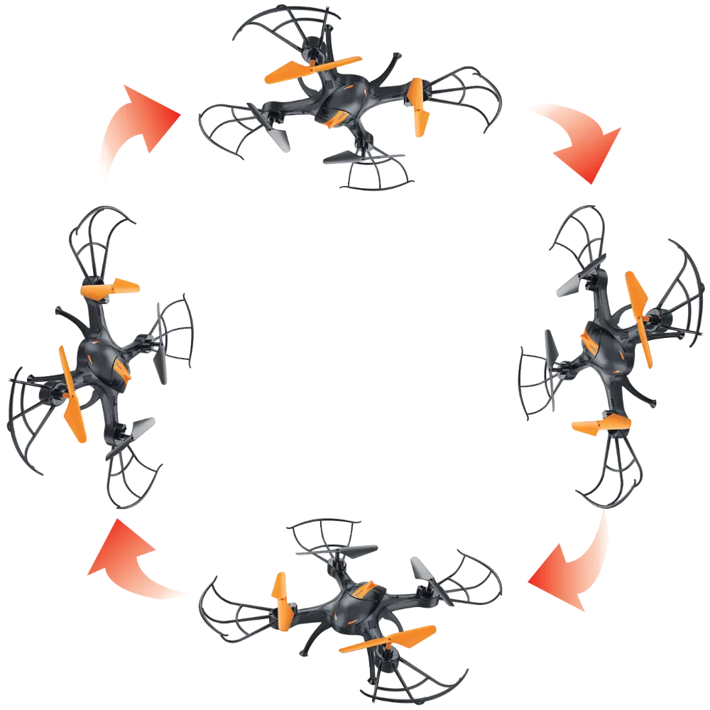 Demoz RC Sky Roverz 2.4G Remote Control Stunt Vehicle with LED Lights