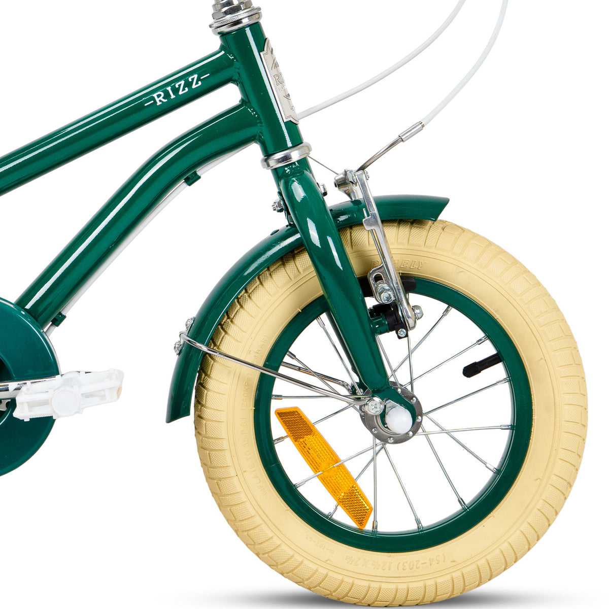 Rizz 12 Inch Green Kids Bicycle - Platinum Boys