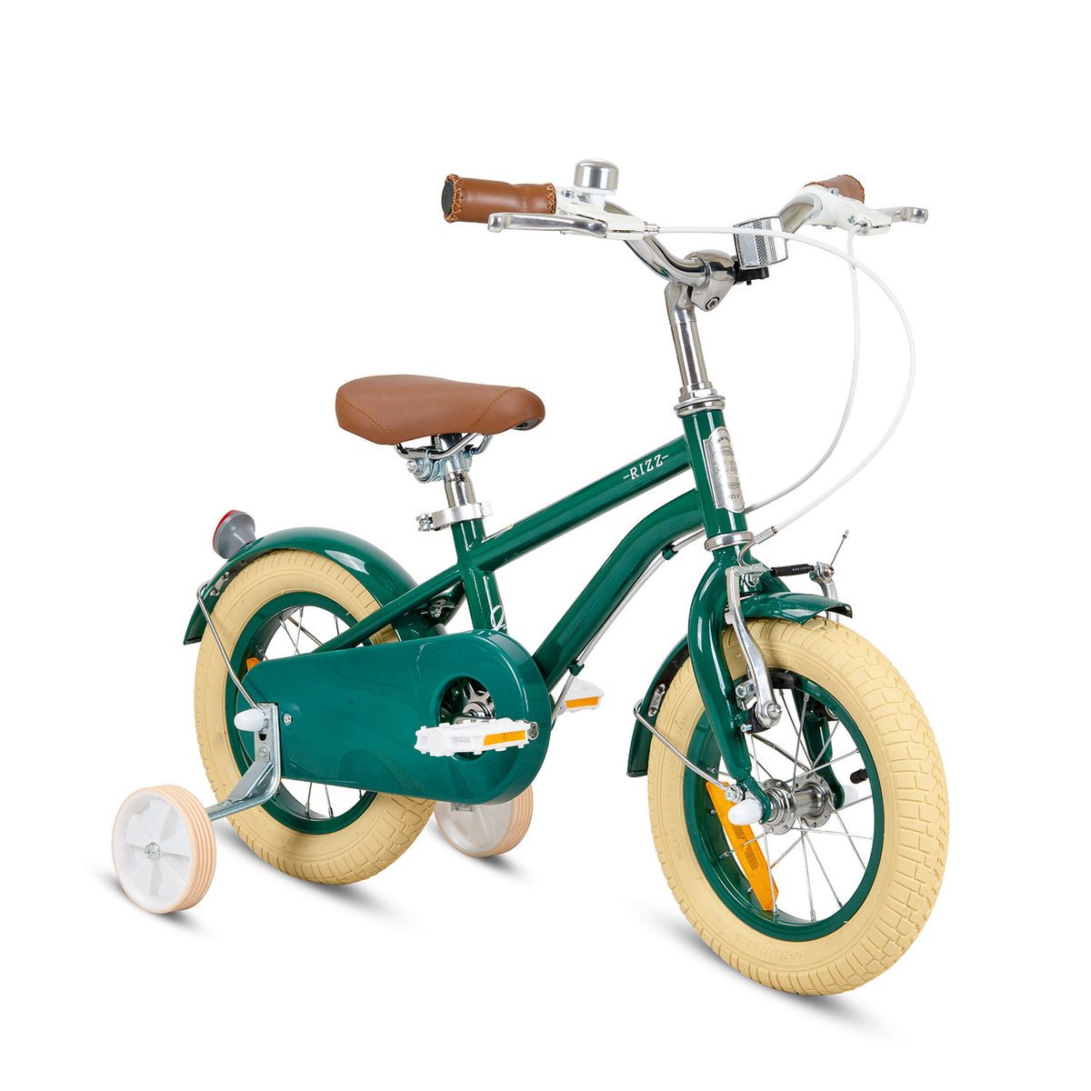 Rizz 12 Inch Green Kids Bicycle - Platinum Boys