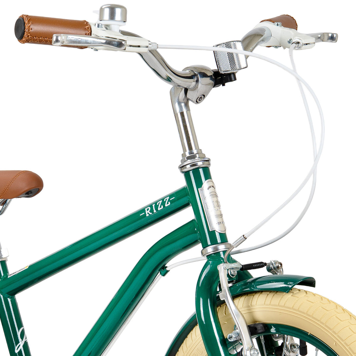 Rizz 14 Inch Green Kids Bicycle - Platinum Boys