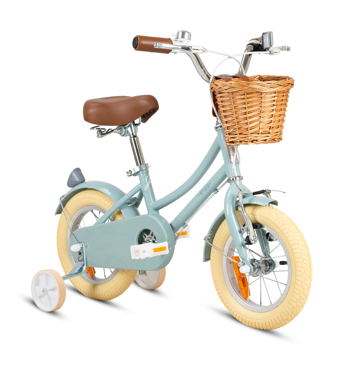 Rizz 12 Inch Grey Kids Bicycle - Platinum Girls