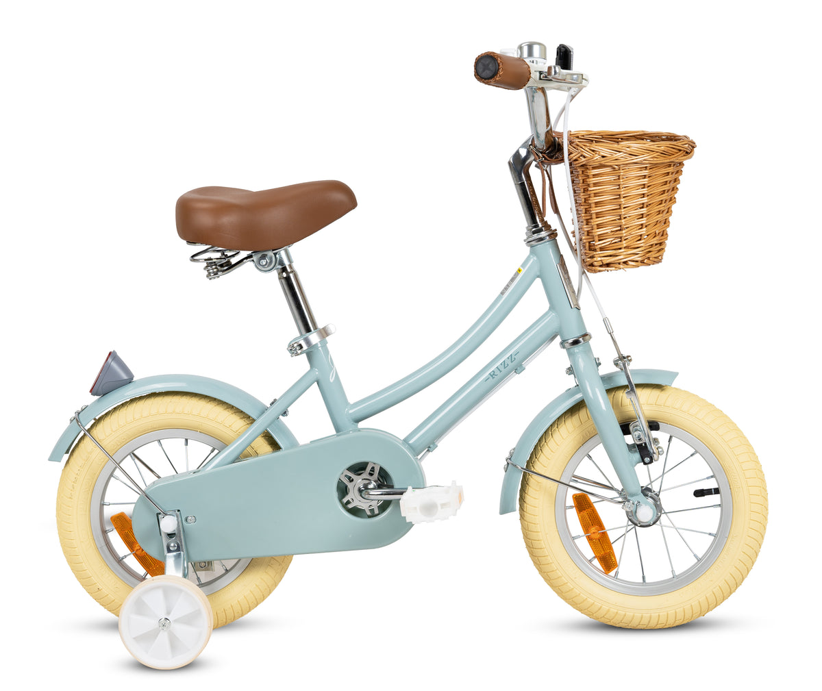 Rizz 12 Inch Grey Kids Bicycle - Platinum Girls