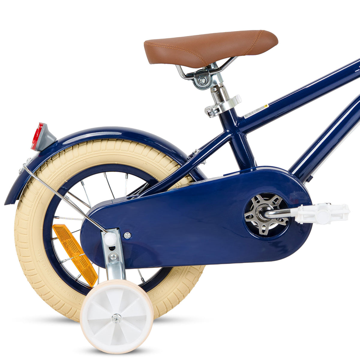 Rizz 12 Inch Navy Blue Kids Bicycle - Platinum Boys