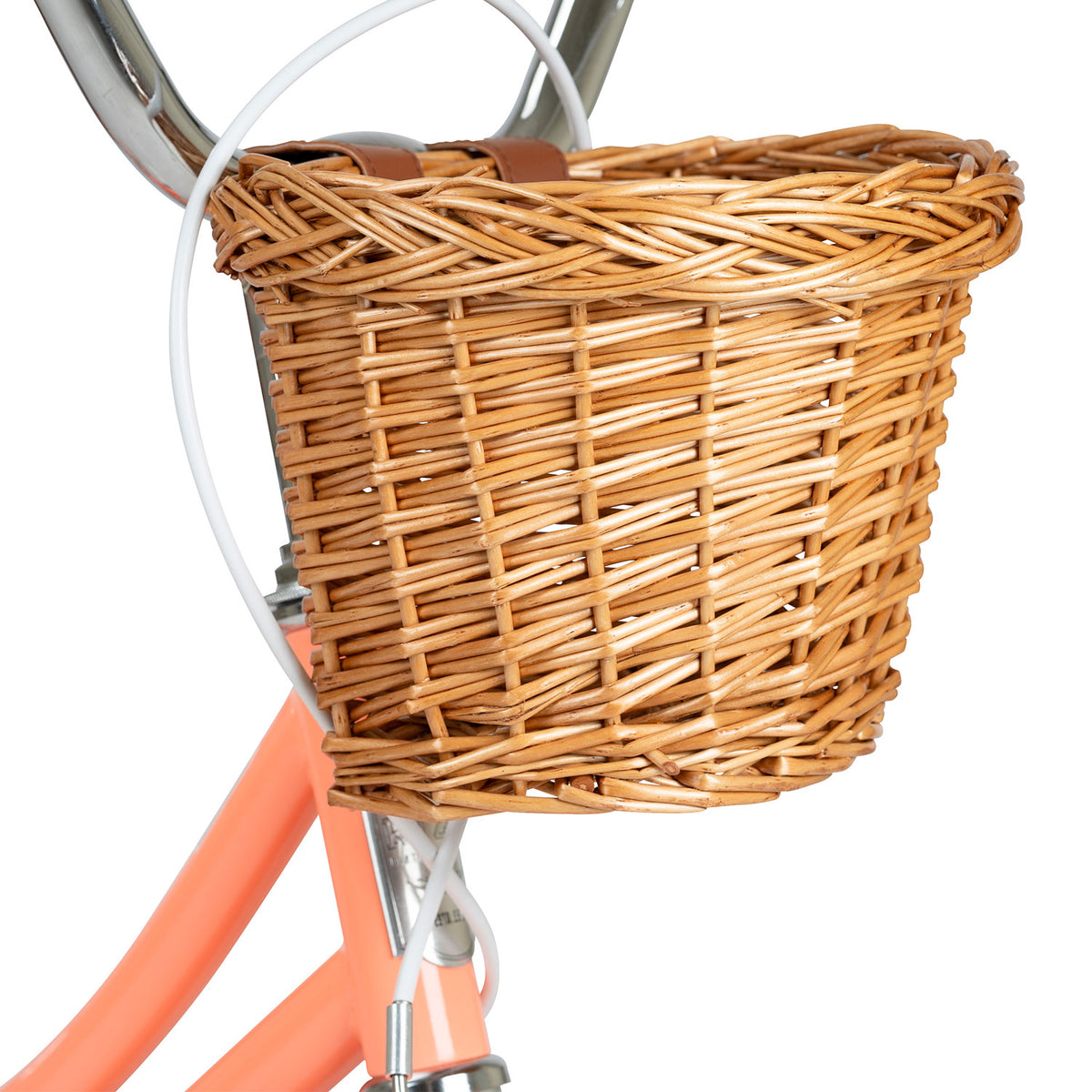 Rizz 18 Inch Peach Kids Bicycle - Platinum Girls