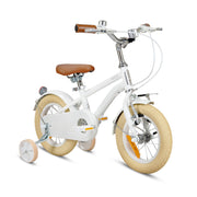 Rizz 14 Inch White Kids Bicycle - Platinum Boys