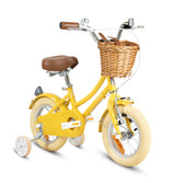 Rizz 12 Inch Yellow Kids Bicycle - Platinum Girls