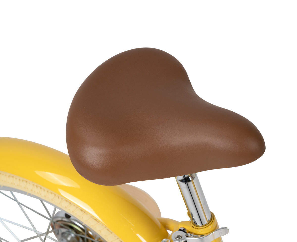 Rizz 16 Inch Yellow Kids Bicycle - Platinum Girls