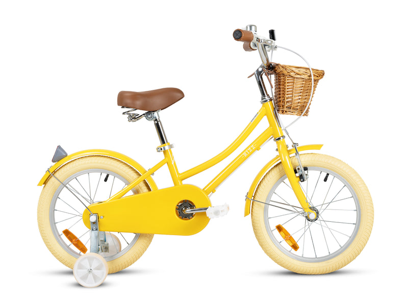 Rizz 16 Inch Yellow Kids Bicycle - Platinum Girls