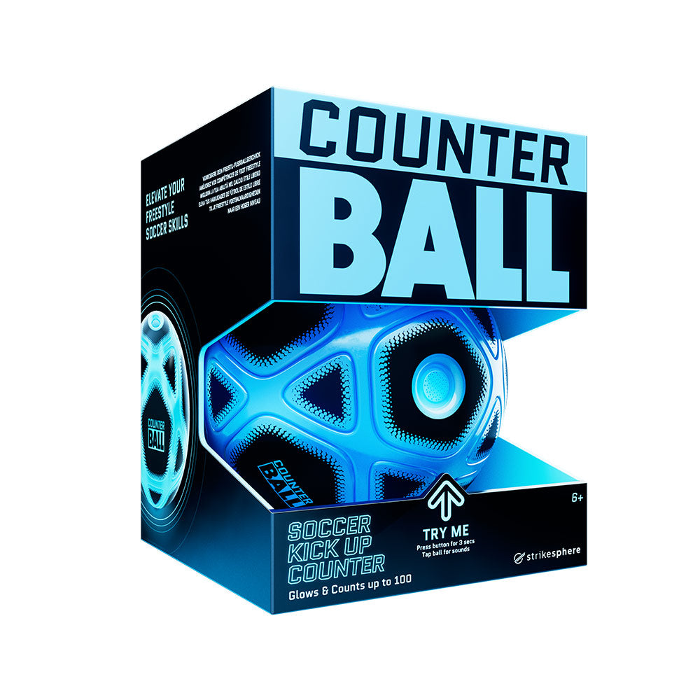 StrikeSphere Soccer Kick-Up Counter Ball with Voice & Light  Interactive Football Training Toy for Kids