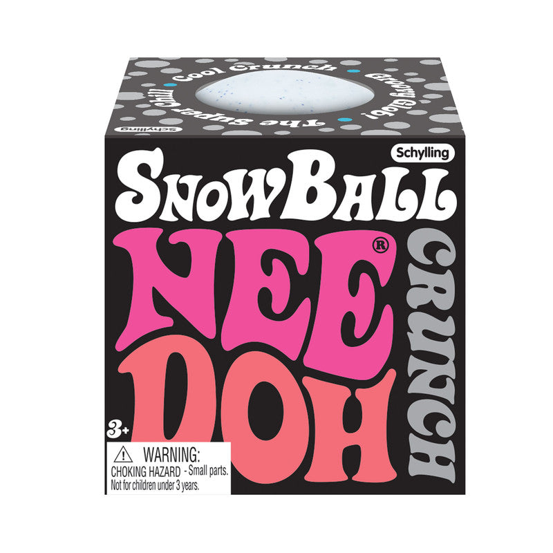 Needoh Snow Ball Crunch Sensory Squeeze Toy for Kids