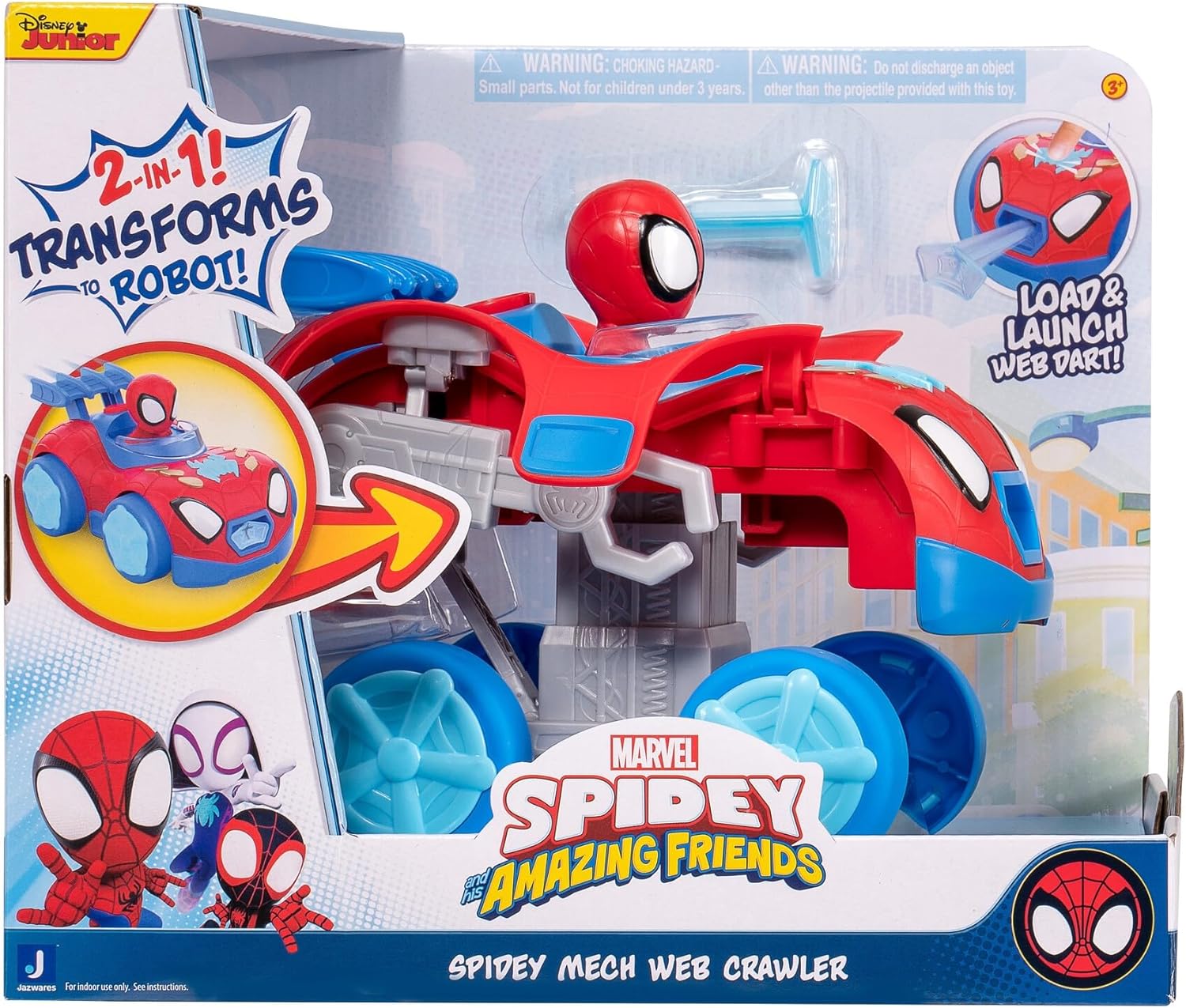Marvel Spidey N Friends Vehicle Spidey Mech Web Crawler