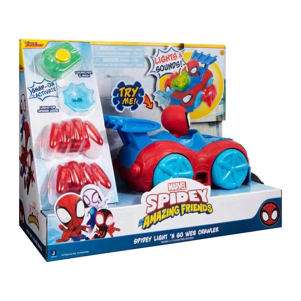 Spidey N Friends Vehicle Spidey Light N Go Mech Web Crawler