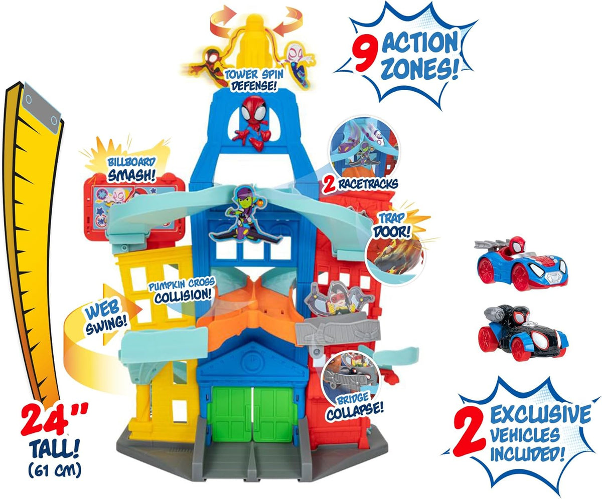 Spidey and His Amazing Friends City Track Set with Lights & Sounds