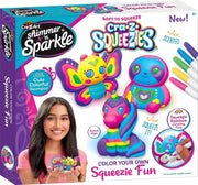 Shimmer 'n Sparkle Cra-Z-Squeezies Color Your Own Squishy Craft Kit for Kids