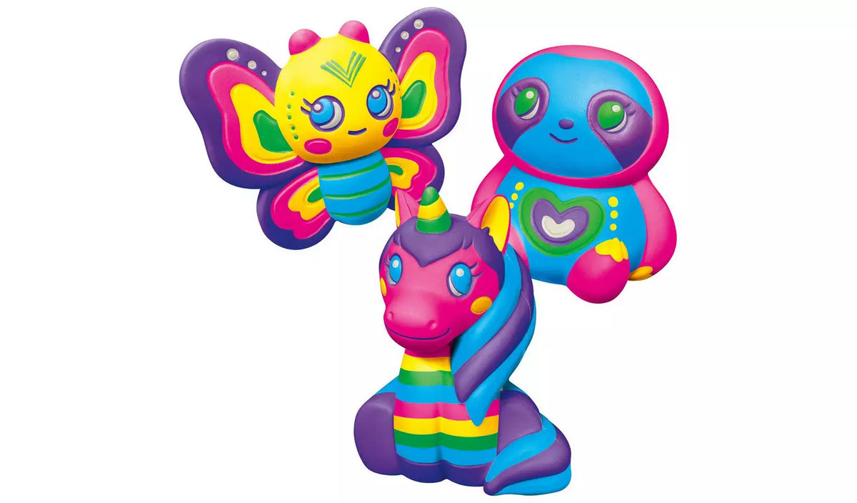 Shimmer 'n Sparkle Cra-Z-Squeezies Color Your Own Squishy Craft Kit for Kids