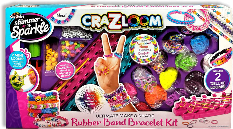 Shimmer n Sparkle Cra-Z-Loom Deluxe Rubber Band Bracelet-Making Case for Kids