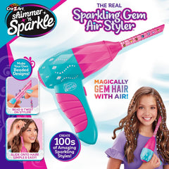 Shimmer N Sparkle Gem Air Styler - Hair Styling & Gem Decorating Kit for Kids