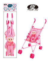 Power Joy Baby Cayla Doll with Trolley - Pretend Play Baby Doll Toy for Kids