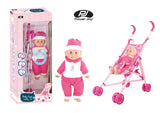 Power Joy Baby Cayla 40cm Doll with Trolley Playset for Kids