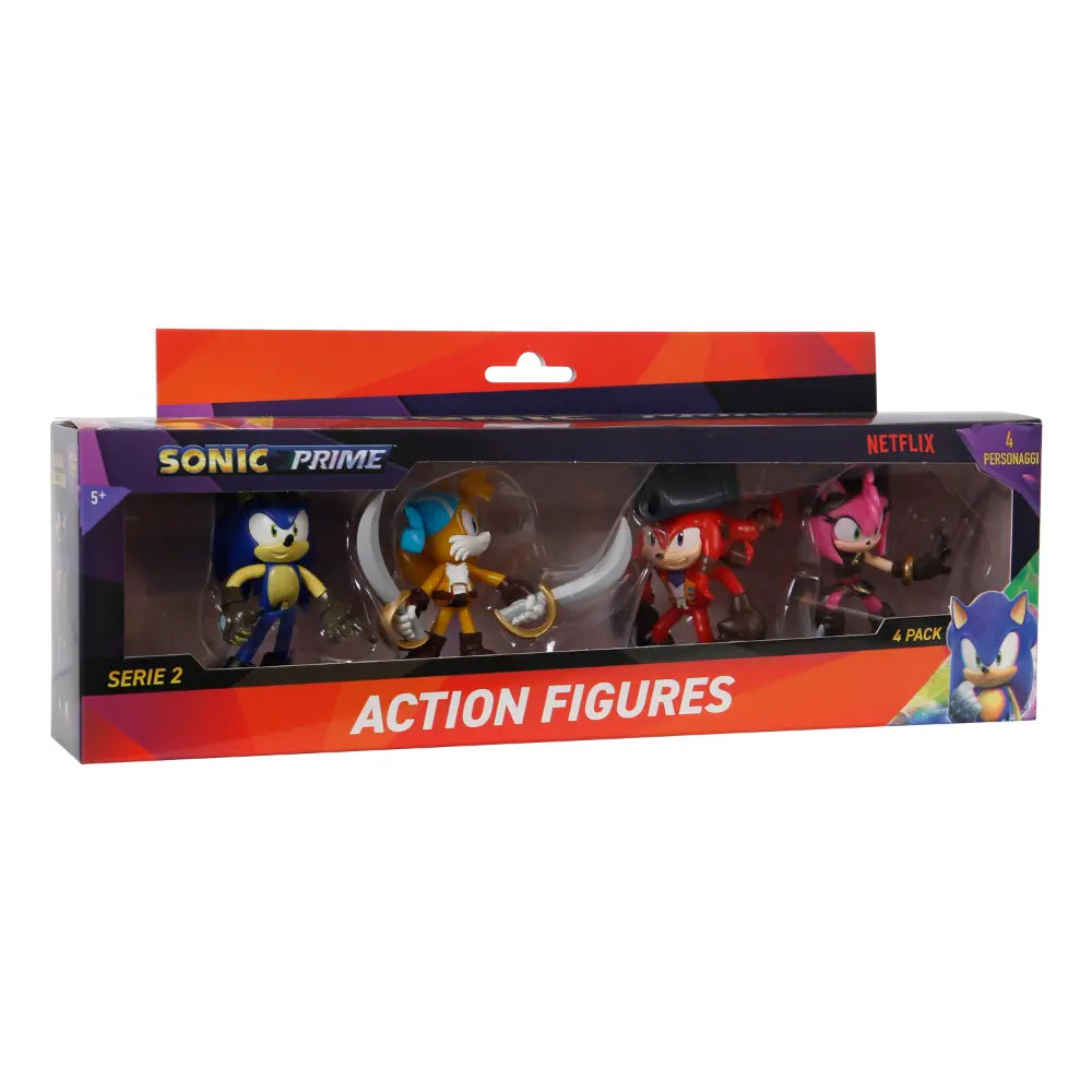Sonic Figure Action 4Pack Window Box 3Inch