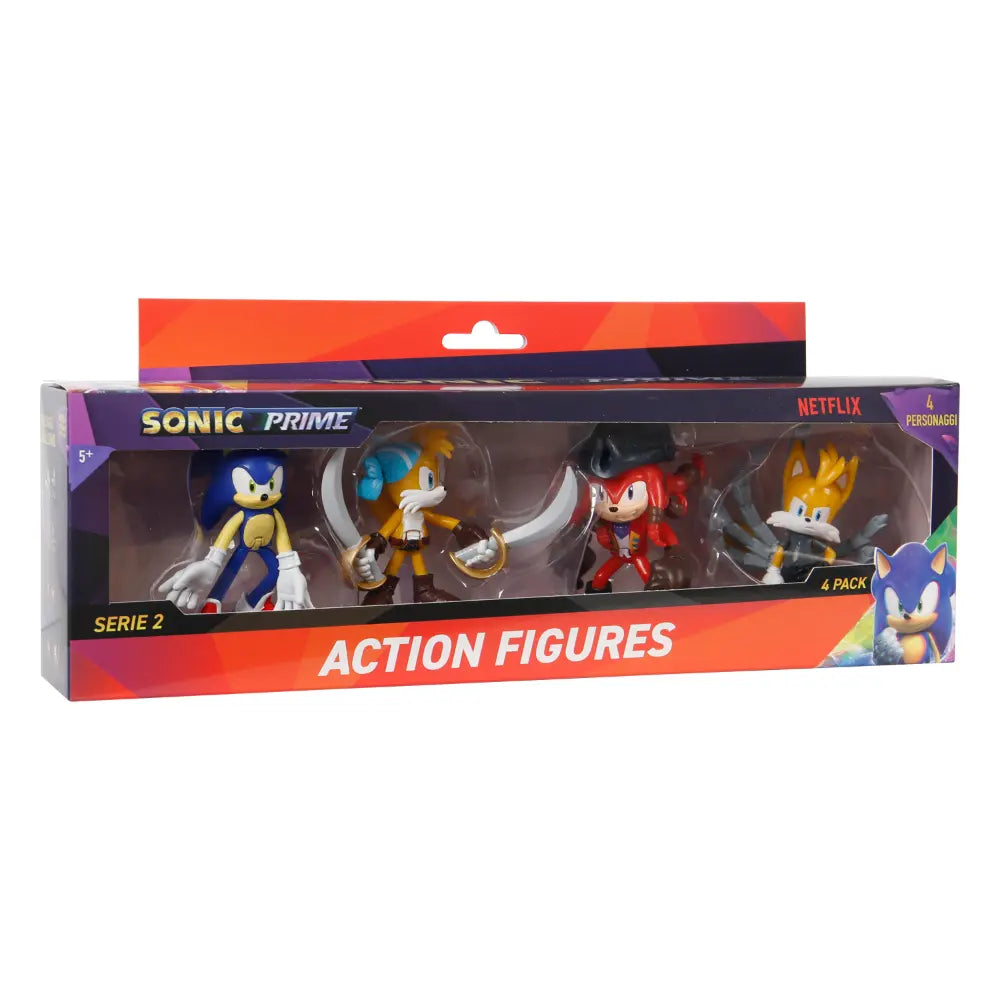 Sonic Figure Action 4Pack Window Box 3Inch
