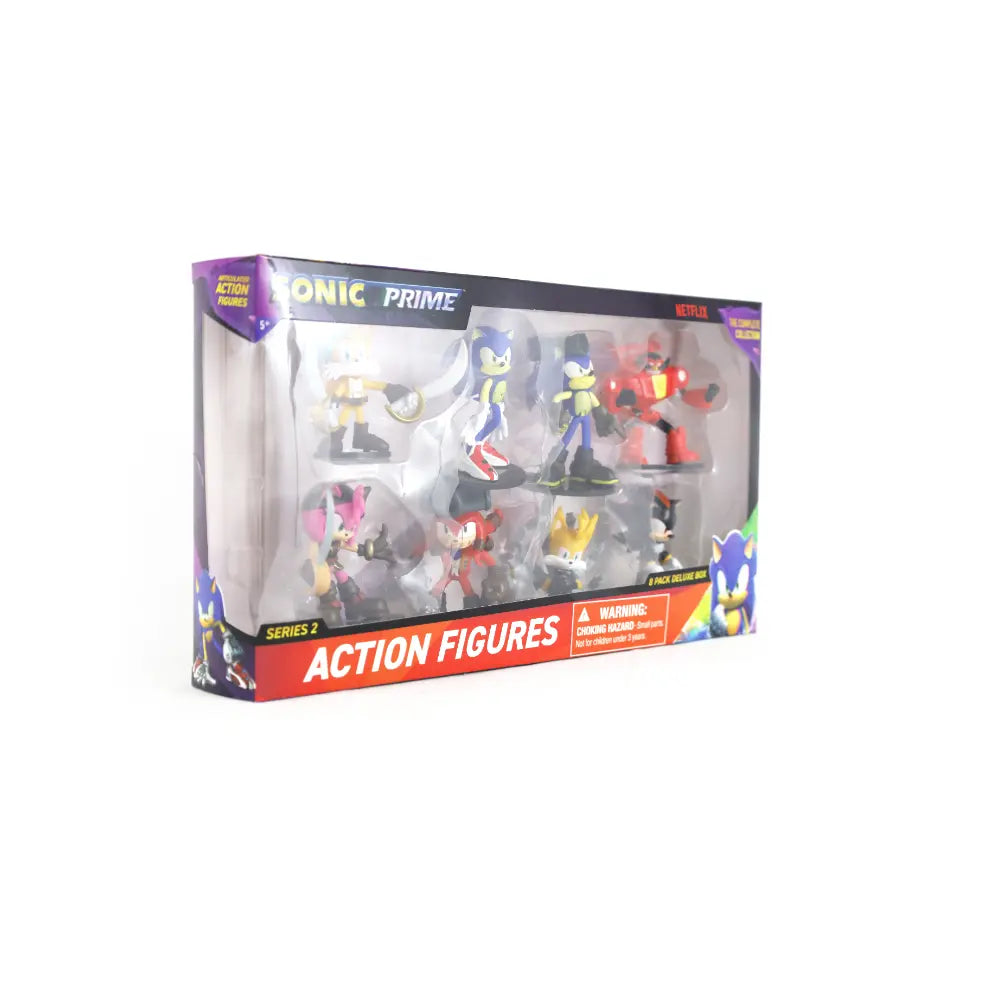 Sonic Figure Action 8Pack Deluxe Box 3Inch