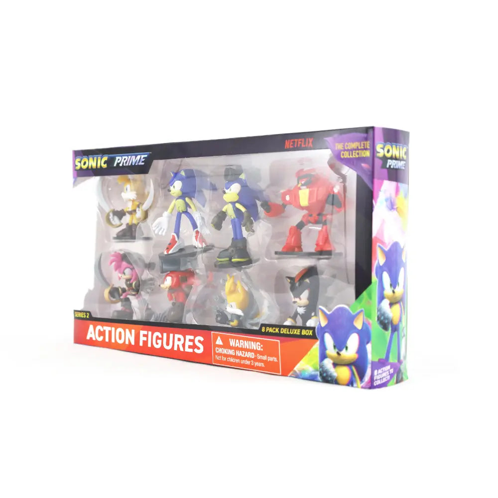 Sonic Figure Action 8Pack Deluxe Box 3Inch