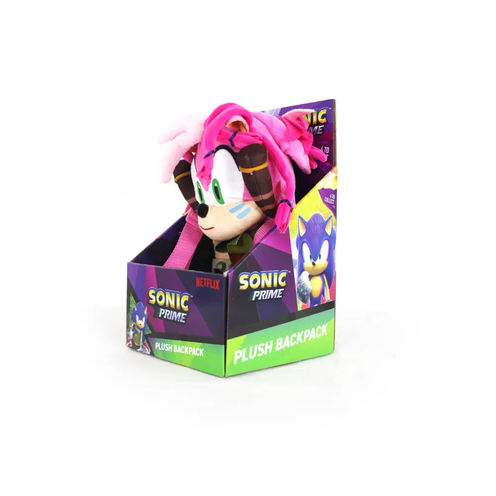 Sonic Plush Backpack 12Inch 4Asst