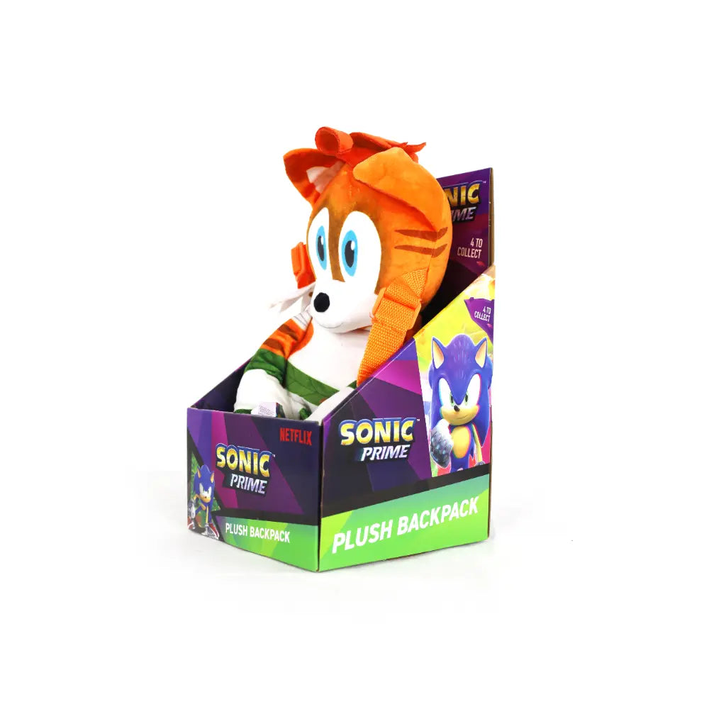 Sonic Plush Backpack 12Inch 4Asst