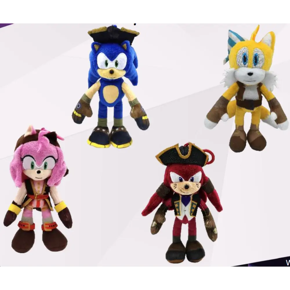 Sonic Plush Clip 6" CDU12 WOC