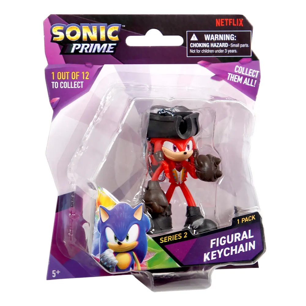 Sonic Figure Key Chain Blister Pack 2.5-Inches 10Asst
