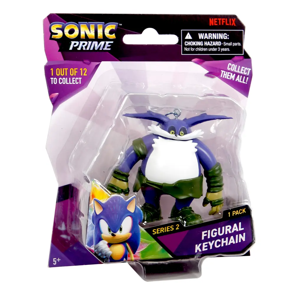 Sonic Figure Key Chain Blister Pack 2.5-Inches 10Asst
