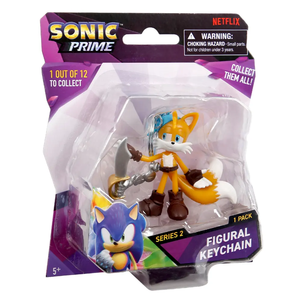 Sonic Figure Key Chain Blister Pack 2.5-Inches 10Asst